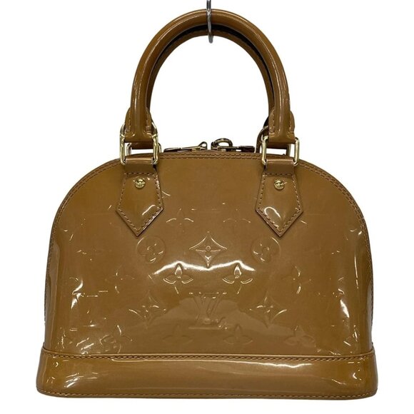 LOUIS VUITTON Alma BB Rose Velours Monogram Vernis Handbag 788-080825 - Picture 2 of 14